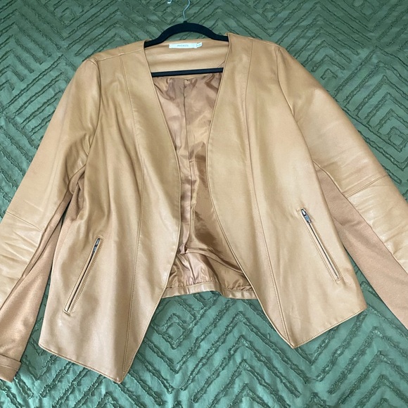 Ricki's Jackets & Blazers - Ricki’s Tan Faux Leather Blazer Jacket